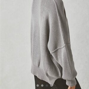 Free People Gray Easy Street Tunic Sweater - Size XS